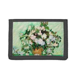 Vintage Vincent Van Gogh Roses (1890) Trifold Wallet