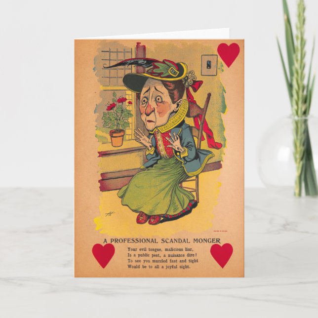 Vintage Vinegar Valentine - Scandel Monger, Holiday Card (Front)