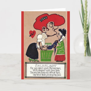 Vintage Vinegar Valentine - The Saleslady, Holiday Card