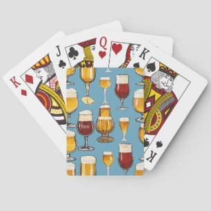 "Vintage Vineyards: Wine Glasses Painting Playing  Cards