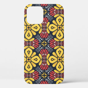 Vintage vintage seamless flower pattern iPhone 12 case