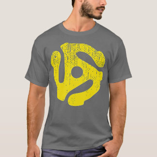 Vintage Vinyl Record 45 RPM Spindle Adapter T-Shirt