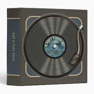 Vintage Vinyl Record Binder