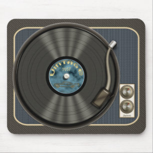 Vintage Vinyl Record Mousepad