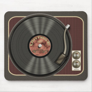 Vintage Vinyl Record Mousepad