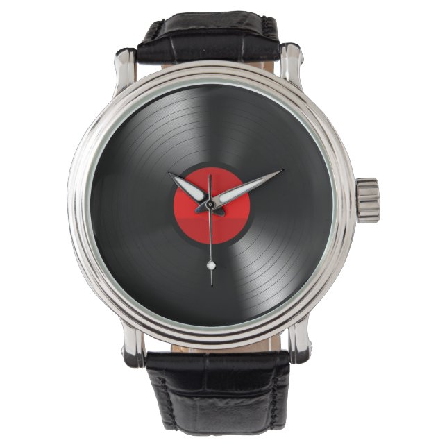 Vintage Vinyl Record Watch (Front)