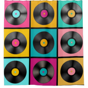 Vintage Vinyl Records Retro Background