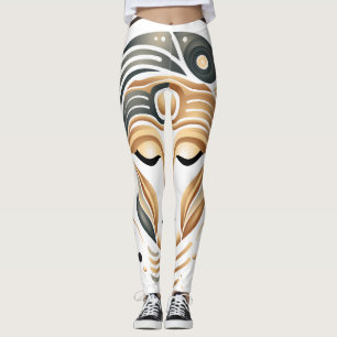 Vintage Vinyl Surf Wave Ocean Retro Music Leggings
