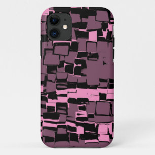 Vintage violet mosaic graphic design iPhone 11 case