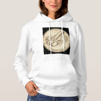 Vintage Violin & Sheet Music Hoodie