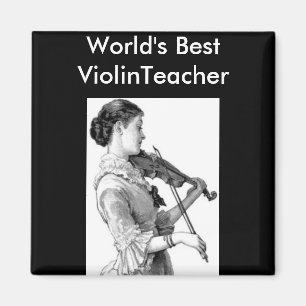 Vintage Violinist Magnet