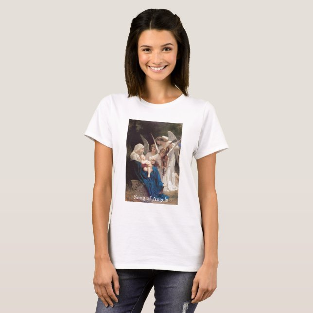 Vintage Virgin Mary Song of Angels T-Shirt (Front Full)