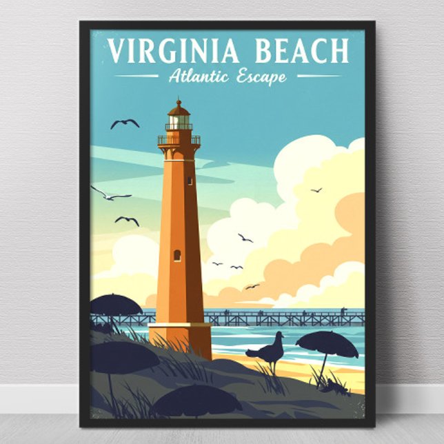 Vintage Virginia Beach Poster (Creator Uploaded)