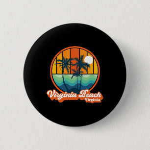 Vintage Virginia Beach Virginia Summer 90s Beach S 2 Inch Round Button