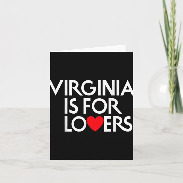 Vintage Virginia Is For The Lovers  Card (Front)