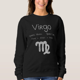 Vintage Virgo Star Sign Horoscope Birthday Gift Sweatshirt