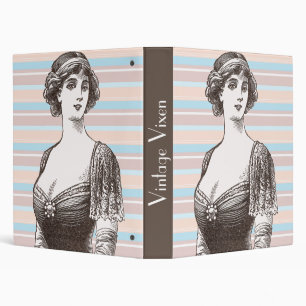 Vintage Vixen - Beautiful Lady 1914 Illustration Binder