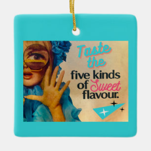 Vintage Voices Ceramic Ornament