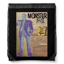 Vintage Voices Monster Size Drawstring Bag