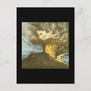 Vintage Volcano Postcard