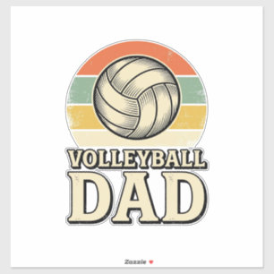 Vintage Volleyball Dad Retro Shirt Design_1