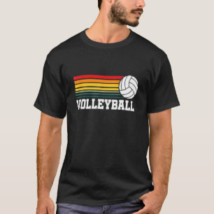 Vintage Volleyball Retro Ball Sports Coach Team At T-Shirt