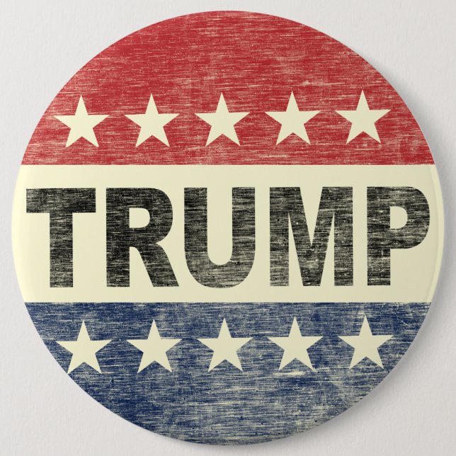 Vintage Vote Trump Button - Trump 2016 Button (Front)