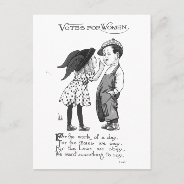 Vintage Votes for Women Postcard (Front)
