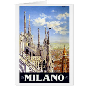 Vintage voyage de Milan Italie