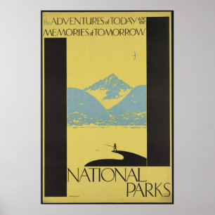 Vintage voyage des parcs nationaux Poster et rétro