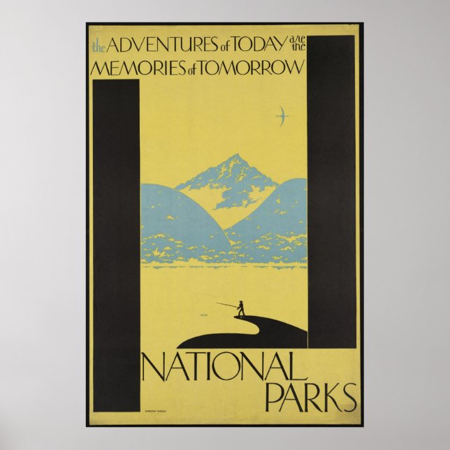 Vintage voyage des parcs nationaux Poster et rétro (Devant)