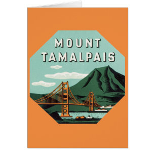 Vintage voyage, montagne du Tamalpais ou Mont Tam
