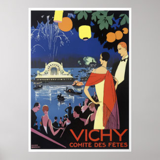 Vintage voyage - Vichy - France Poster