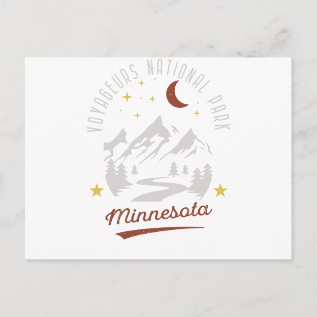 Vintage Voyageurs National Park Minnesota Postcard (Front)