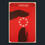 Vintage Wall Art Montreal Expo 67<br><div class="desc">Transport yourself to a remarkable era with our Expo 67 Wall Art. This Montreal, Canada-inspired piece offers a digitally enhanced original poster reproduction, capturing the essence of a significant world exhibition. Relive the spirit of the event through this captivating art print, blending history and artistic flair. A nostalgic and cherished...</div>