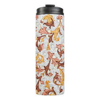 Vintage Wallpaper - Floral Pattern from 18th Centu Thermal Tumbler