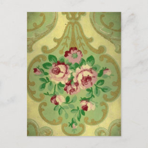 Vintage Wallpaper Postcard