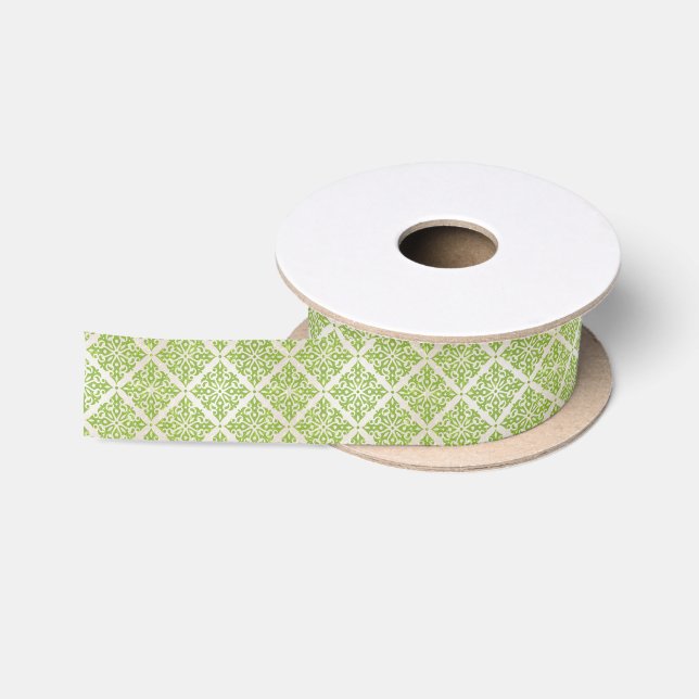 Vintage wallpaper satin ribbon (Spool)