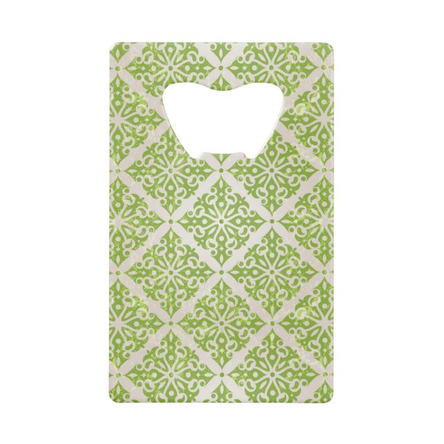 Vintage wallpaper wallet bottle opener (Front)