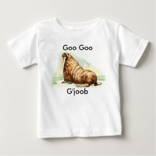 Vintage Walrus Goo Goo G'Joob Parody 1960s Baby T-Shirt