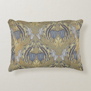 Vintage Walter Crane Decorative Art Tulip   Accent Pillow