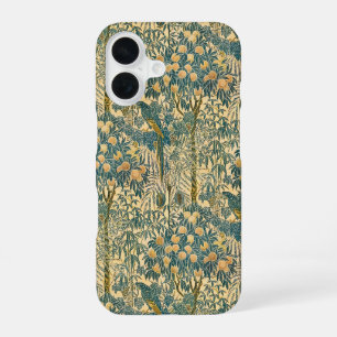Vintage Walter Crane Macaw and Citrus Fruit Art iPhone 16 Case