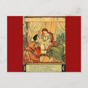 Vintage Walter Crane Sleeping Beauty Fairy Tale Postcard