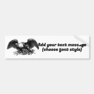 Vintage War Eagle Bumper Sticker