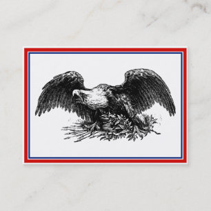 Vintage War Eagle Business Card