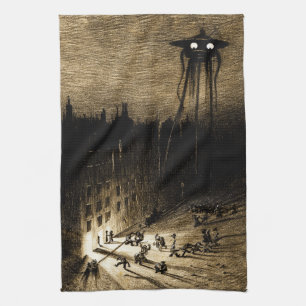 Vintage War of the Worlds Kitchen Towel