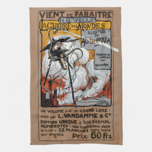 Vintage War of the Worlds Original Promo Art Kitchen Towel