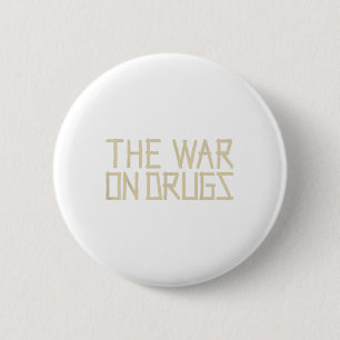 Vintage War On Drugs Retro Cette Rock 90s Musician 2 Inch Round Button