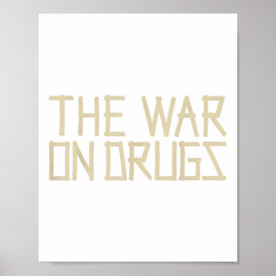 Vintage War On Drugs Retro Cette Rock 90s Musician Poster