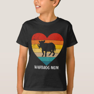 Vintage Warthog Mom Mother's Day Animal Lover  T-Shirt